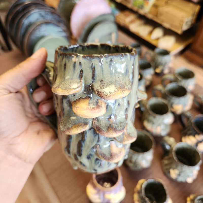 Fungus Handbuilt Pottery Mug