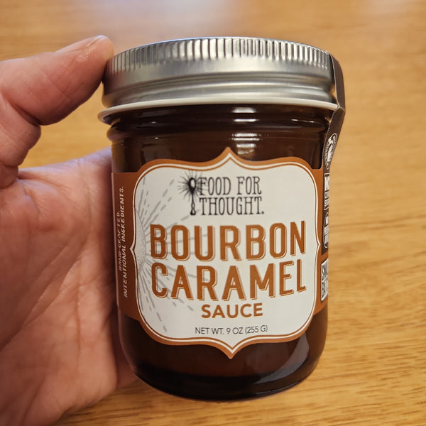 Bourbon Caramel Sauce - Food For Thought - 9 oz.