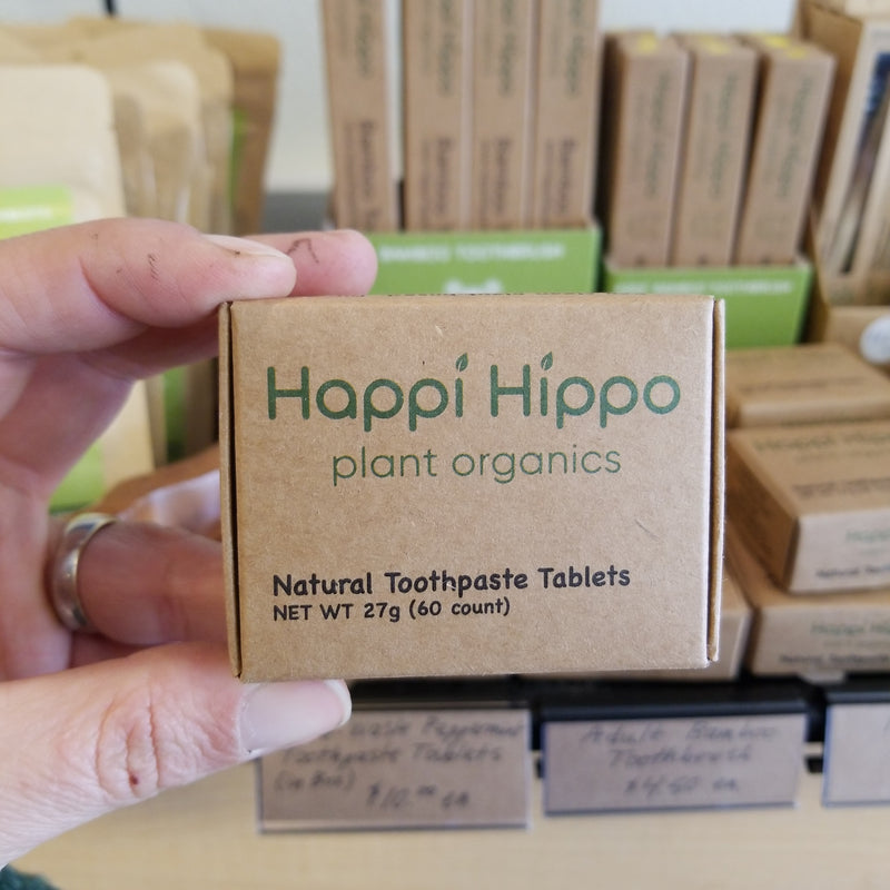 Natural Toothpaste Tablets - Happi Hippo Plant Organics