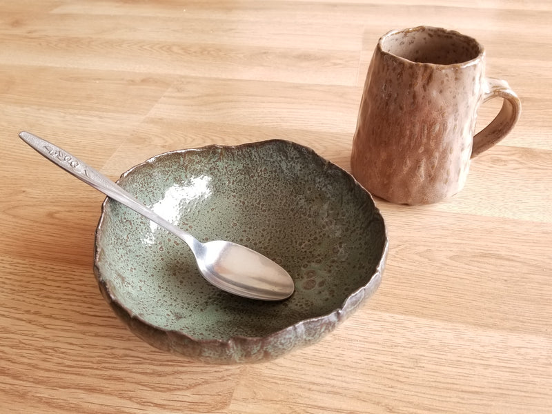Cereal Bowl - Hand Built Pottery