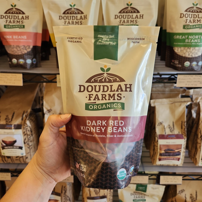 Doudlah Farms Organics Kidney Beans - grown in Evansville, WI - 1 lb
