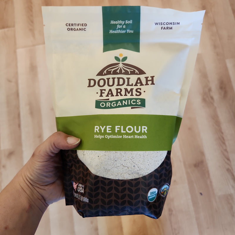 Doudlah Farms Organic Rye Flour - 1.5 lb