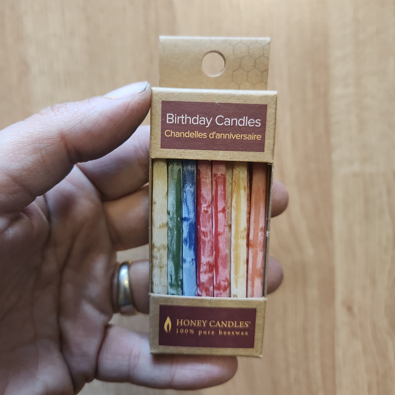 Honey Candle Co. Beeswax Birthday Candles, 20-pack