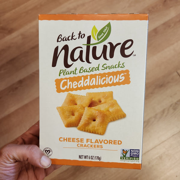 Back to Nature Cheddalicious Vegan Cheese Flavored Crackers - 6 oz