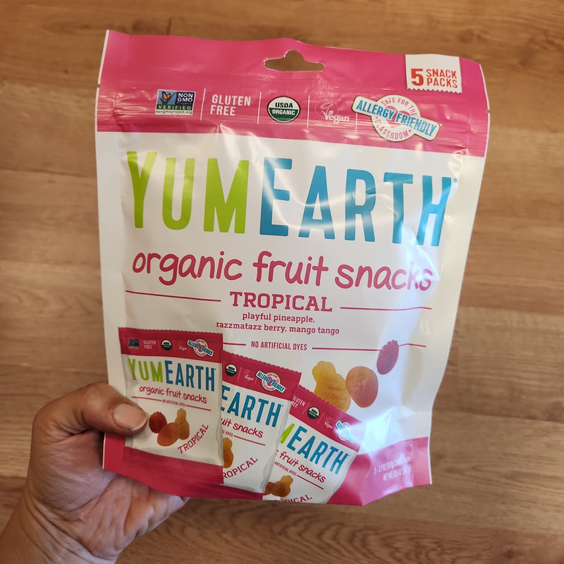 YumEarth Organic Fruit Snacks - Tropical Multi-Pack - 3.1 oz.