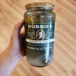 Bubbies Fermented Kosher Dill Pickles - 33 oz