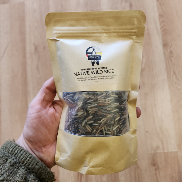 Native Wise - 100% Hand Harvested Native Wild Rice - 8 oz.