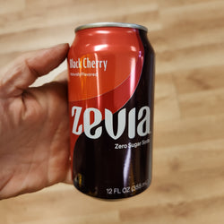 Zevia Black Cherry Soda - Zero Calorie - 12 oz.