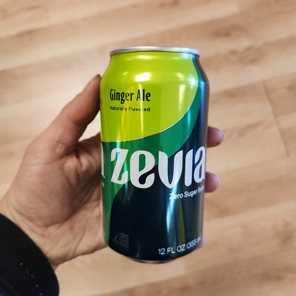 Zevia Gingerale Soda - Zero Calorie - 12 oz.