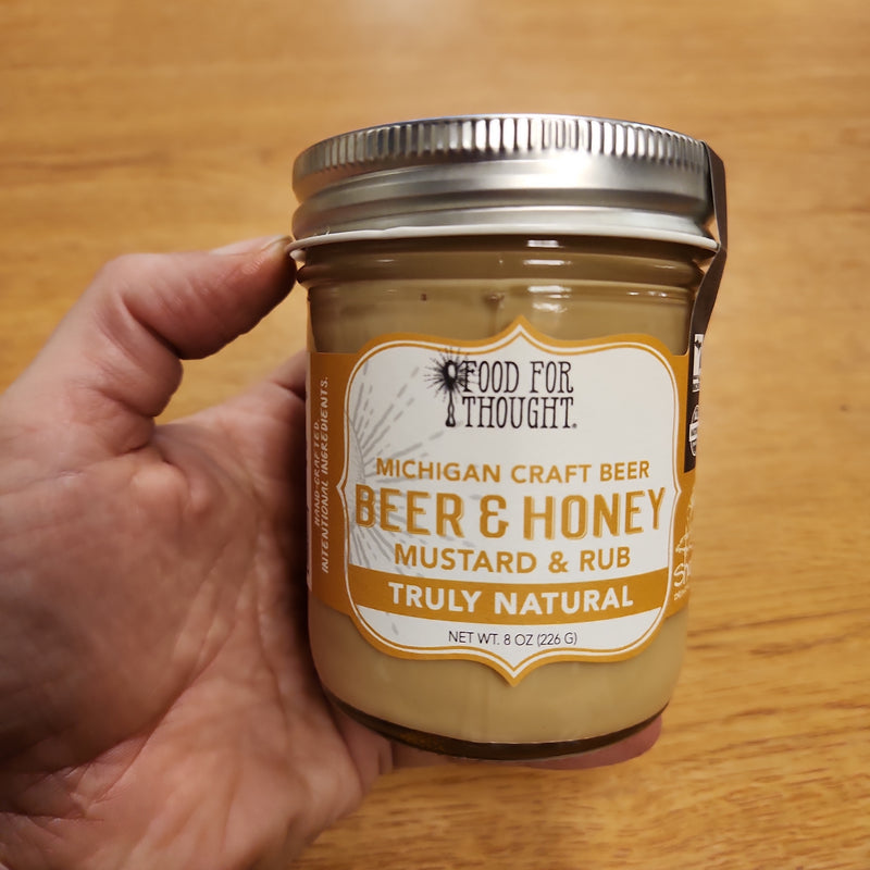 Beer & Honey Mustard - Food For Thought - 8 oz.