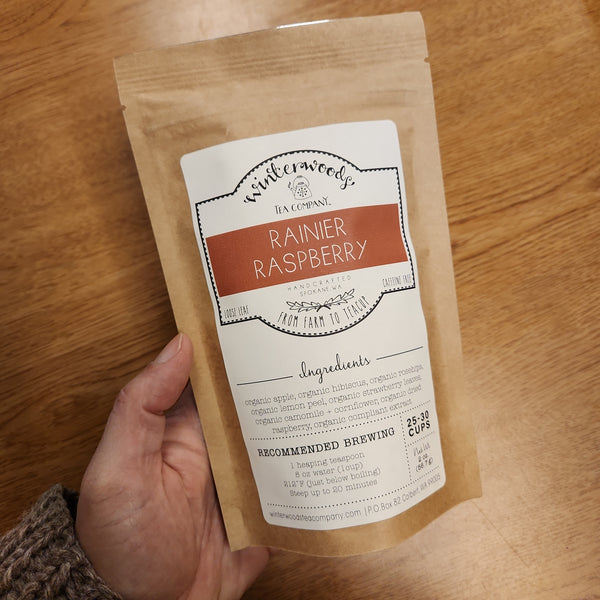 Winterwoods Rainier Raspberry Herbal Tea - Non-Caffeinated - 2 oz