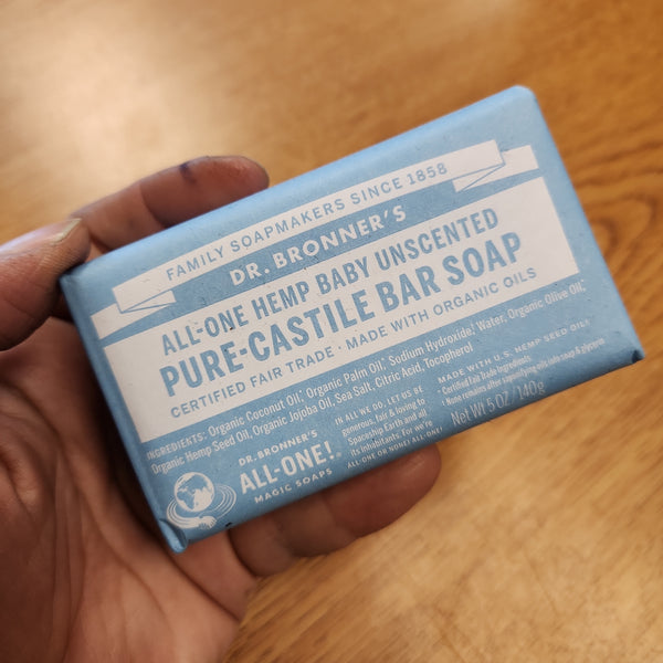 Dr. Bronner's Hemp Baby Castille Bar Soap For Babies