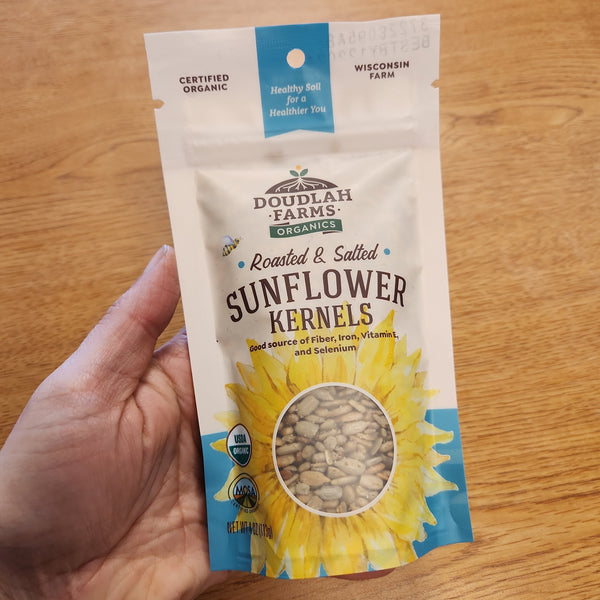 Doudlah Farms Organic Sunflower Kernels - Roasted & Salted - 48 oz.