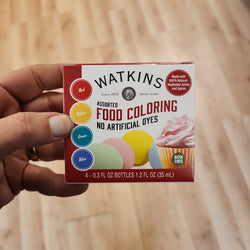 Natural Food Coloring - J.R. Watkins - Box of 4 colors
