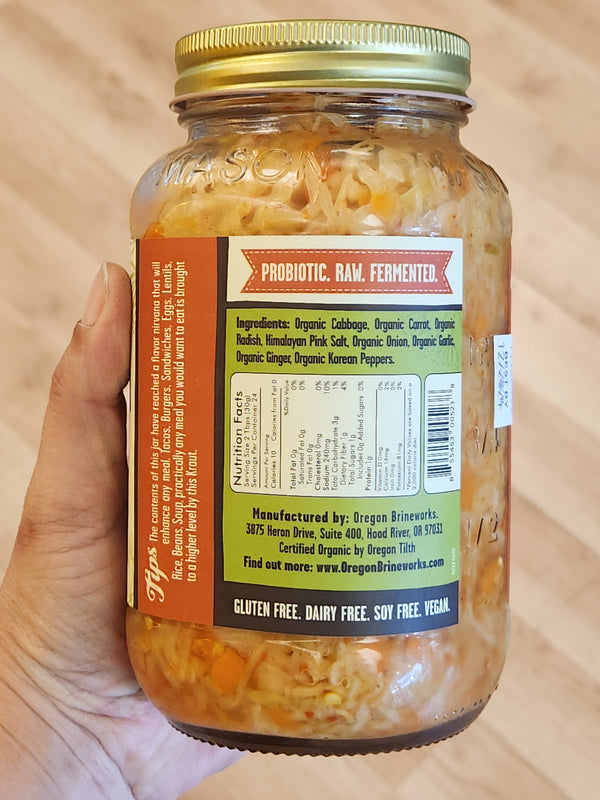 Oregon Brineworks Fermented Spicy Sauerkraut - 25 oz