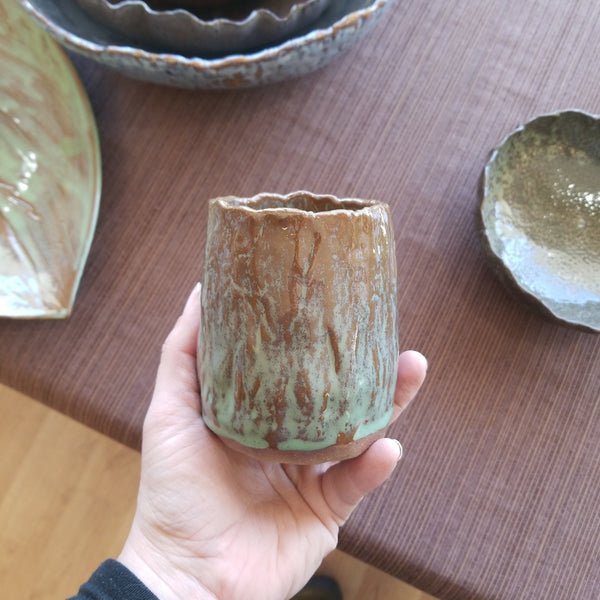 Handleless Pottery Mug