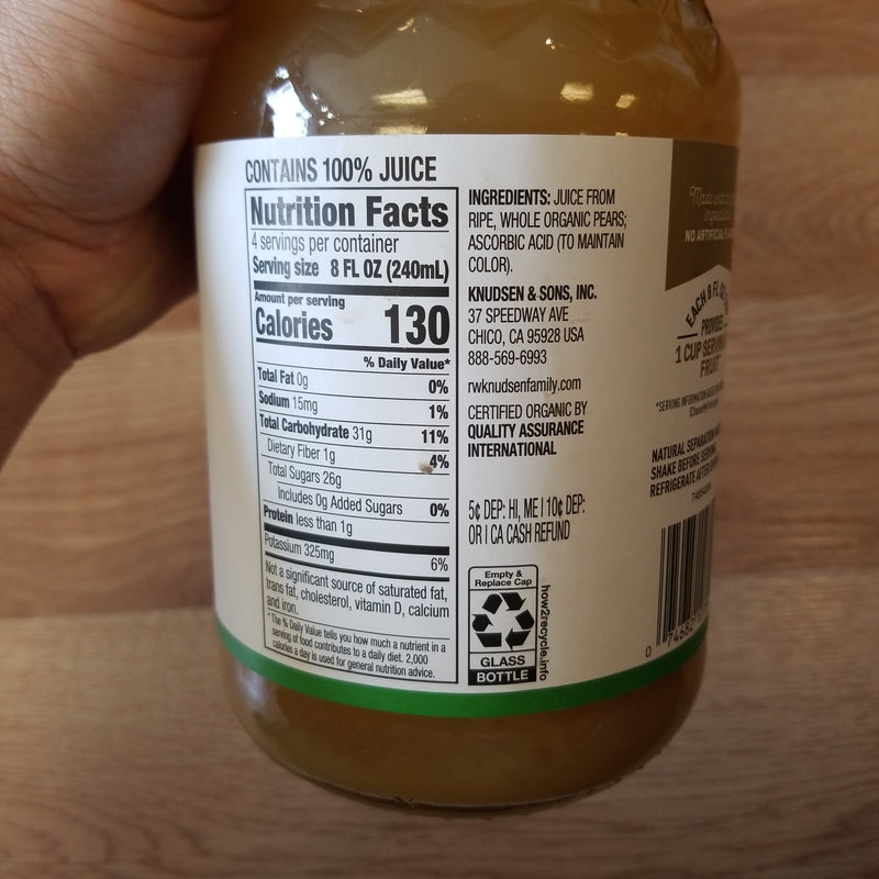Knudsen Organic Pear Juice - 32 fl. oz.