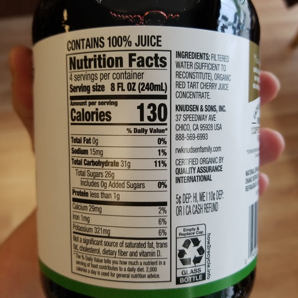Knudsen Just Tart Cherry Organic Juice - 32 fl. oz.