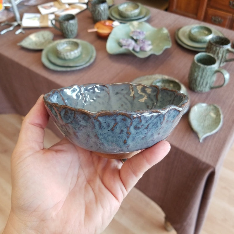 Small Footed Bowls - Handbuilt Pottery