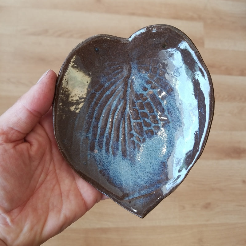 Small Leaf Plate - Hand Built Pottery by Authentic Arts