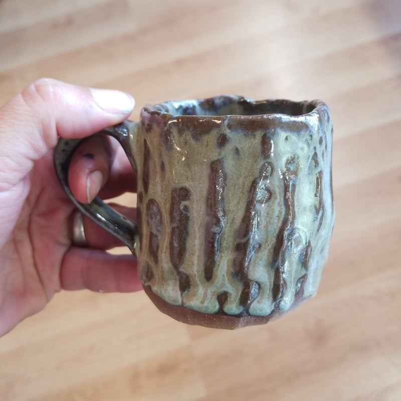 Kids Size Tree Trunk Pottery Mug