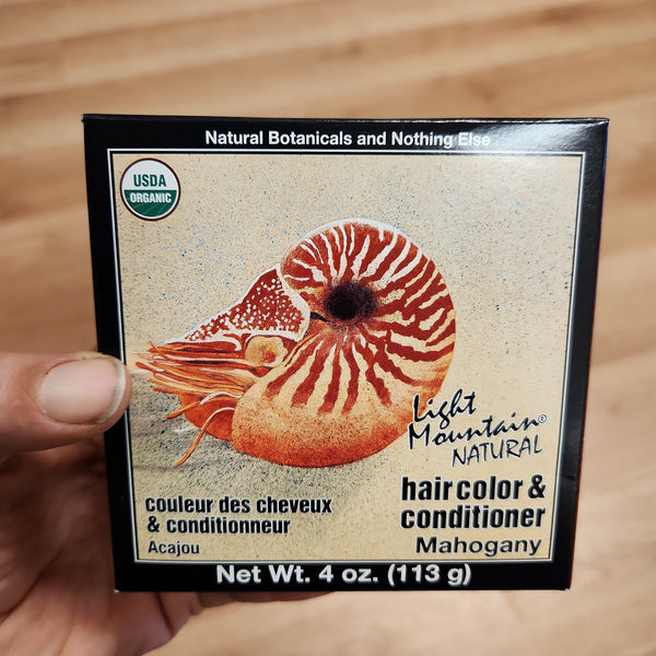 Light Mountain Hair Color, Organic - With Henna and Other Botanicals