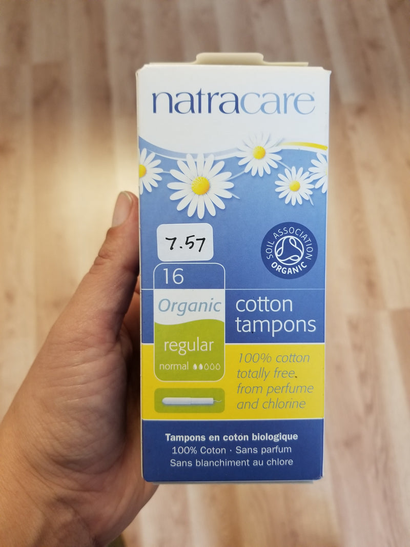Natracare Cotton Tampons With Applicator Regular 16 count