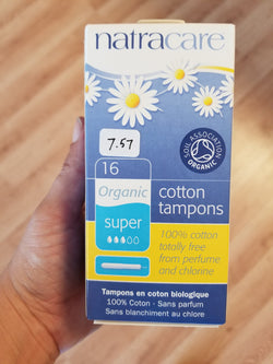 Natracare Cotton Tampons With Applicator Super 16 count