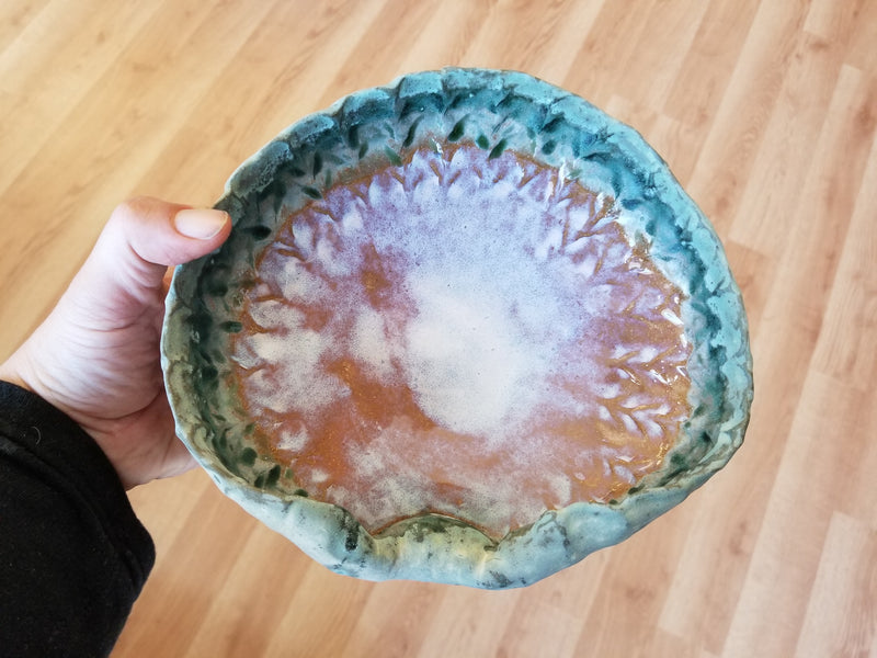 Smudging Pottery Shell Dish