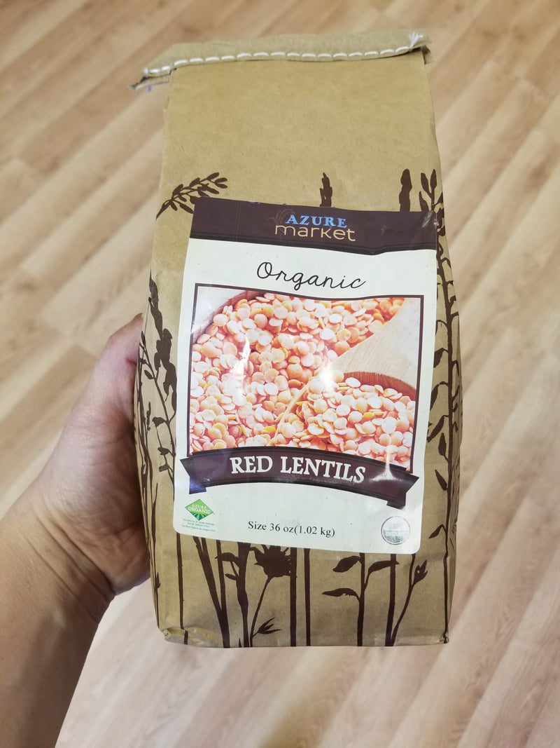 Organic Red Lentils - Dry