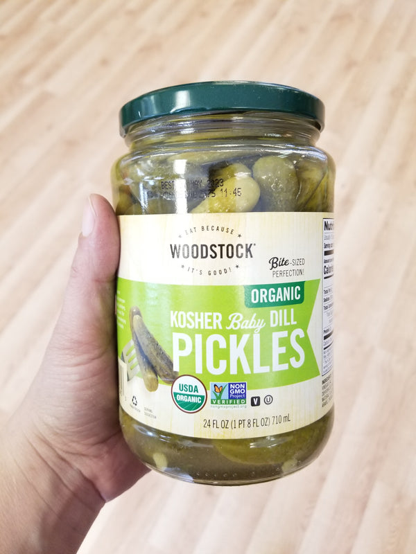 Organic Baby Dill Pickles - Woodstock - 24 oz