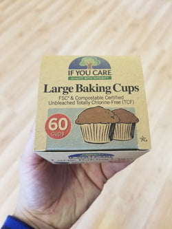 If You Care Large Baking Cups - FSC & Compostable & Certified Chlorine Free - 60 cups