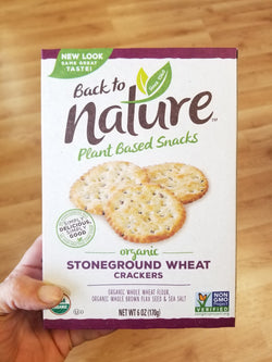 Back To Nature Organic Stoneground Wheat Crackers - 6 oz