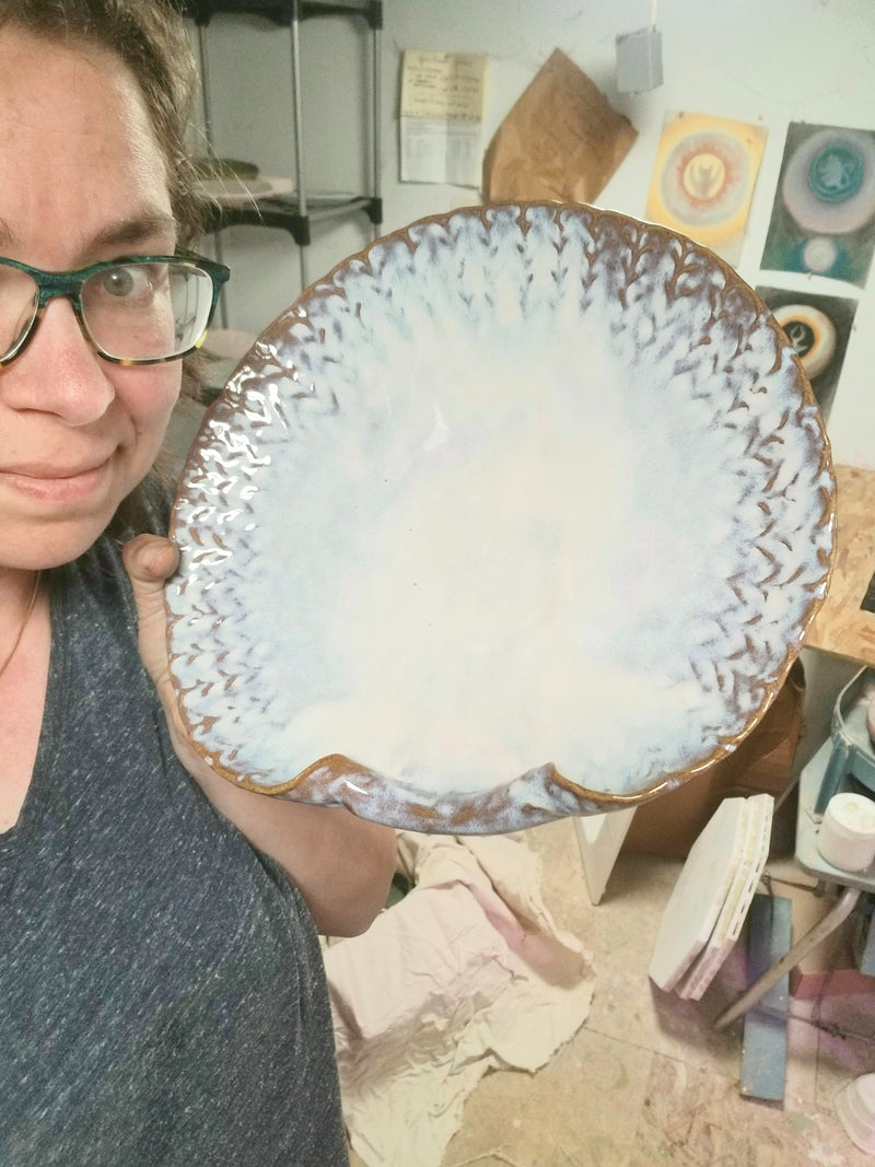 Large Shell Pottery Platter