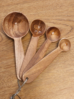 Wooden Measuring Spoons - Fair Trade - Neem Wood