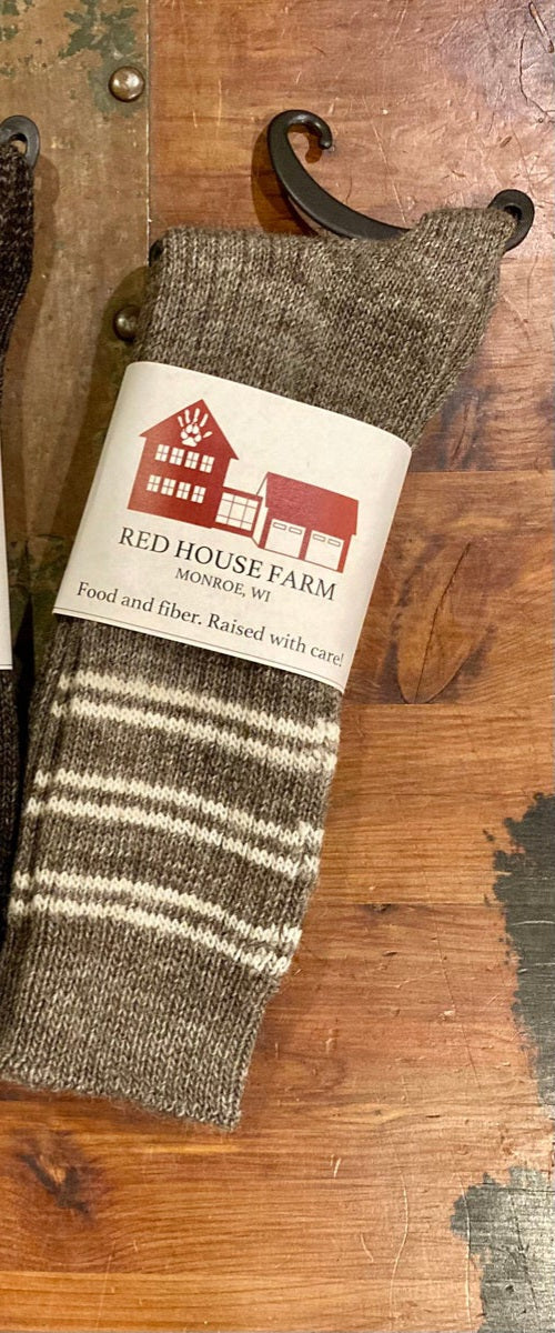 Wisconsin Wool Socks - Wool raised in Monroe, locally processed and manufactured