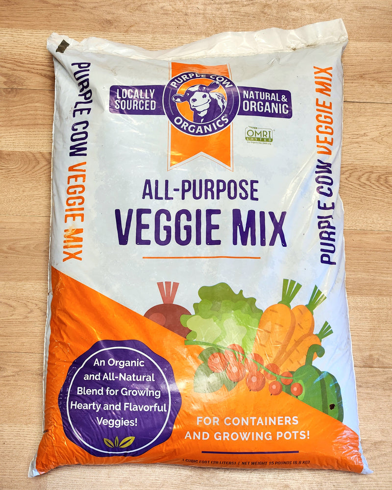 Purple Cow Organic All-Purpose Veggie Potting Mix - 1 cubic foot