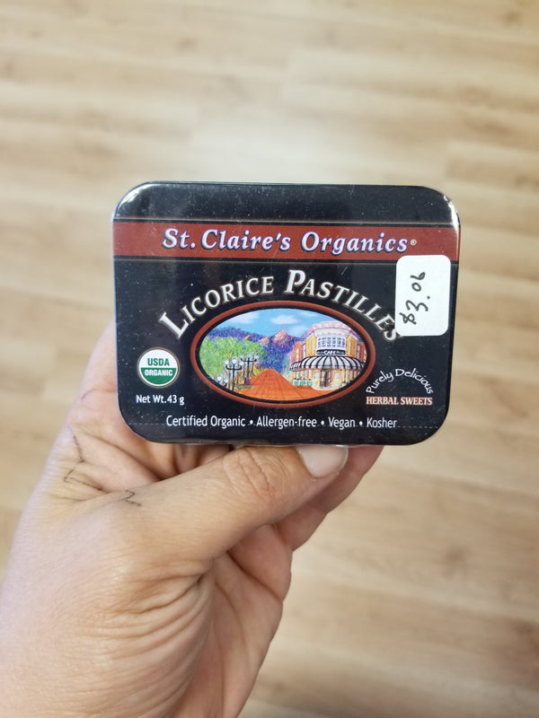 St. Claire's Organics Licorice Pastilles
