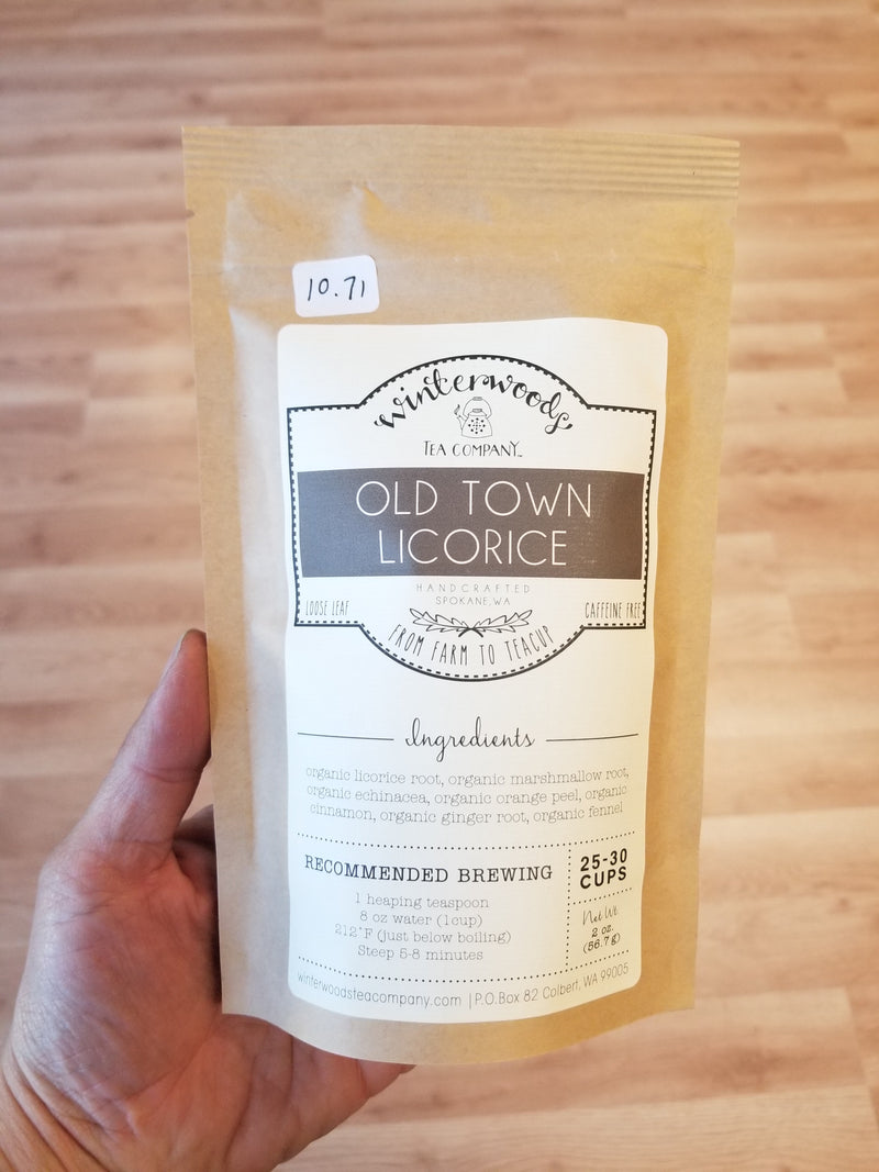 Winterwoods Old Town Licorice Tea - Herbal - Caffeine Free - 2 oz