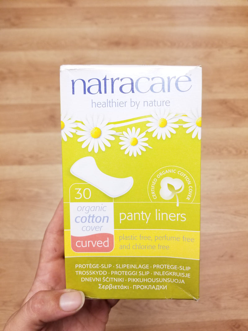 Natracare Curved Panty Liners - 30 count