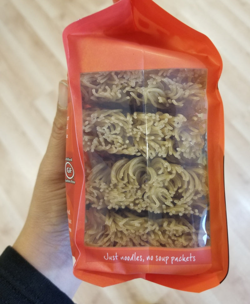 Organic Millet and Brown Rice Ramen Noodles - Lotus Foods - 4 Noodle Cakes