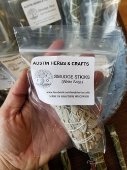 Local Smudge Sticks - Grown in Janesville Wisconsin