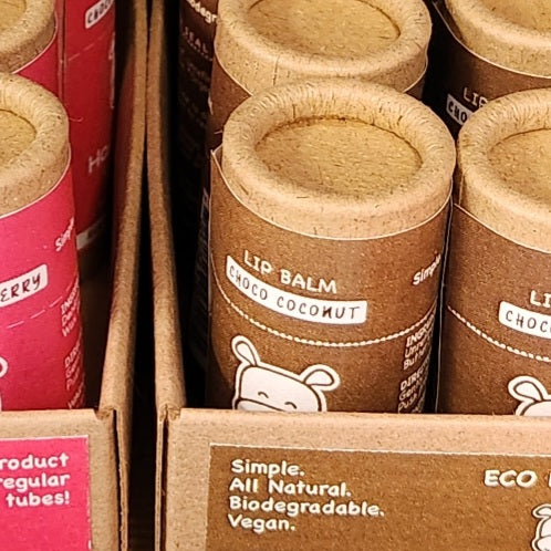 Happi Hippo Plant Organics eco-friendly lip balm.