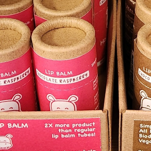 Happi Hippo Plant Organics eco-friendly lip balm.