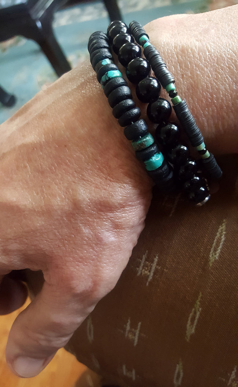Men's Beaded Bracelet Collection - Cat's Eye